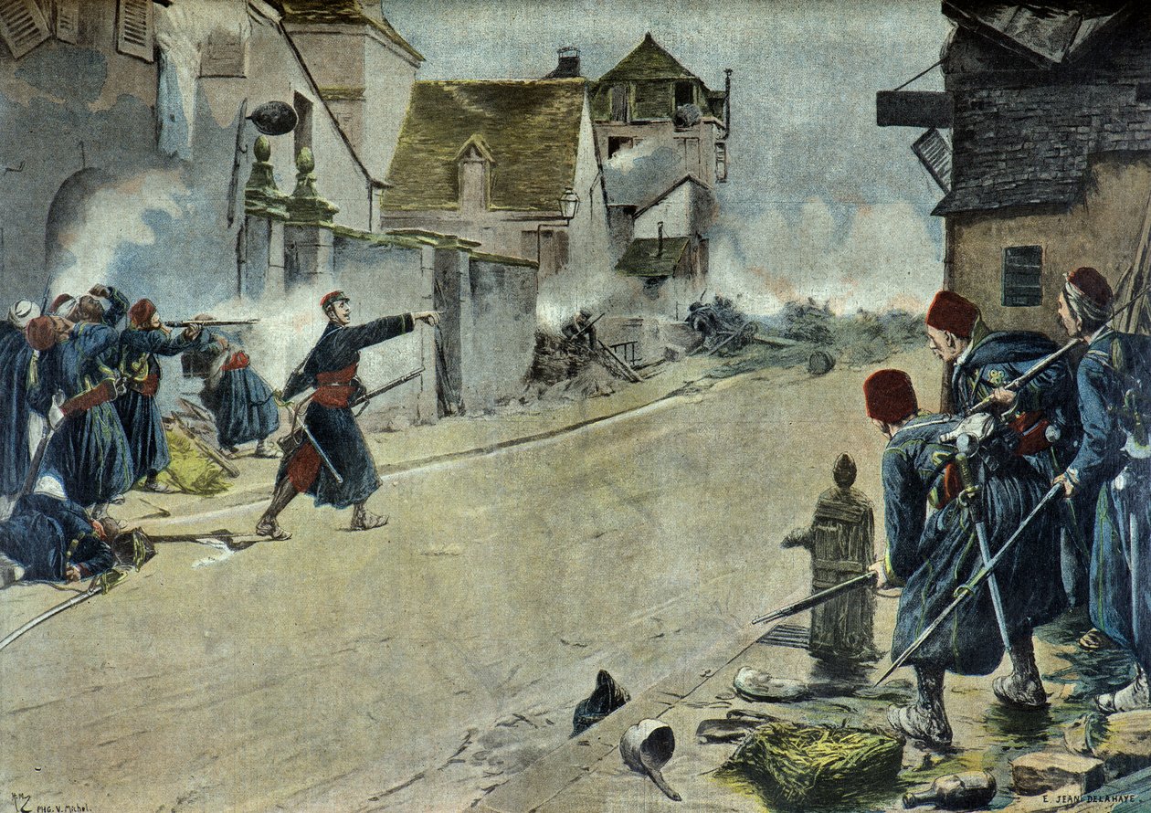 Paul Deroulede à la bataille de Montbeliard (Gravure) - Ernest Jean Delahaye