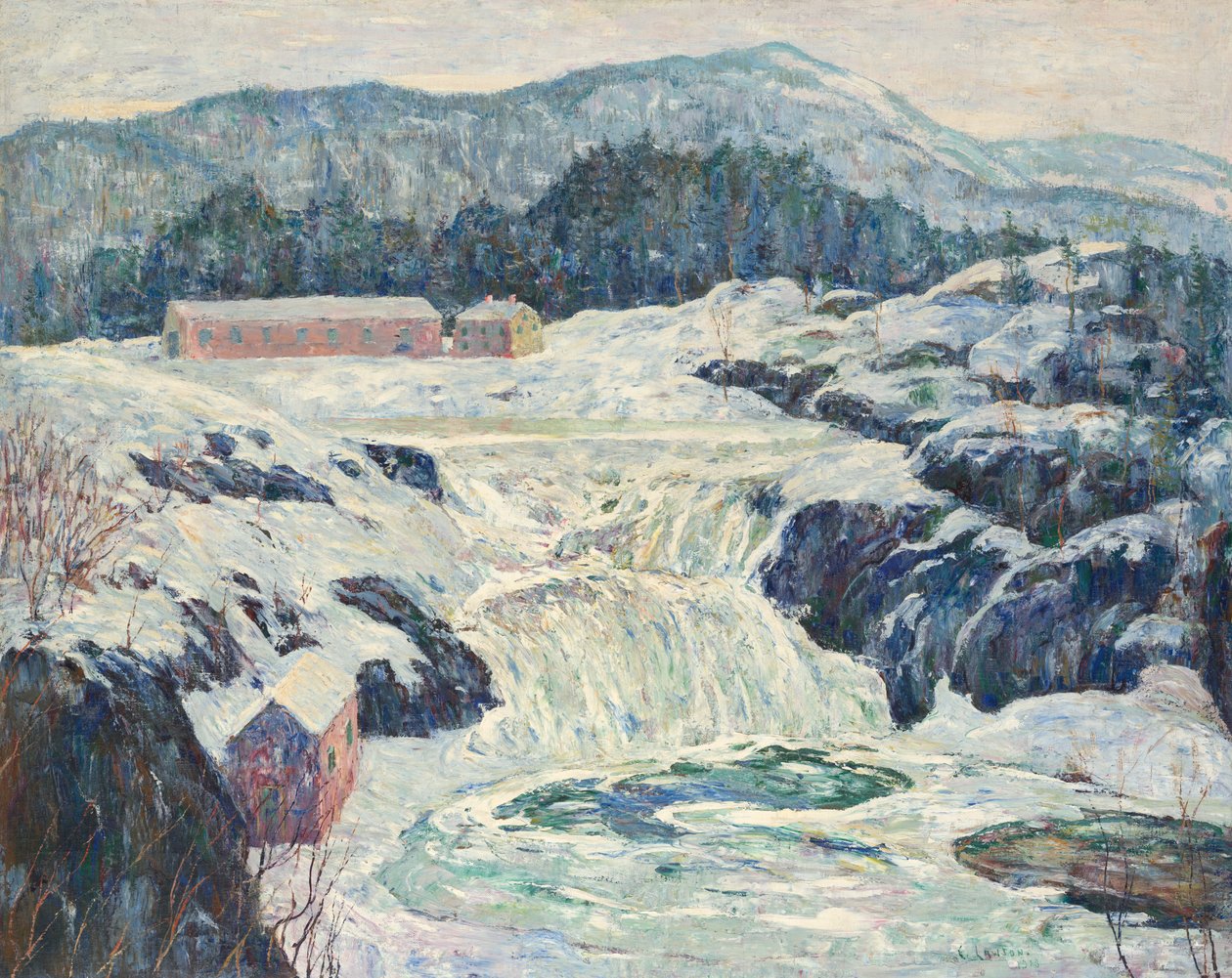 Chutes prises par les glaces - Ernest Lawson