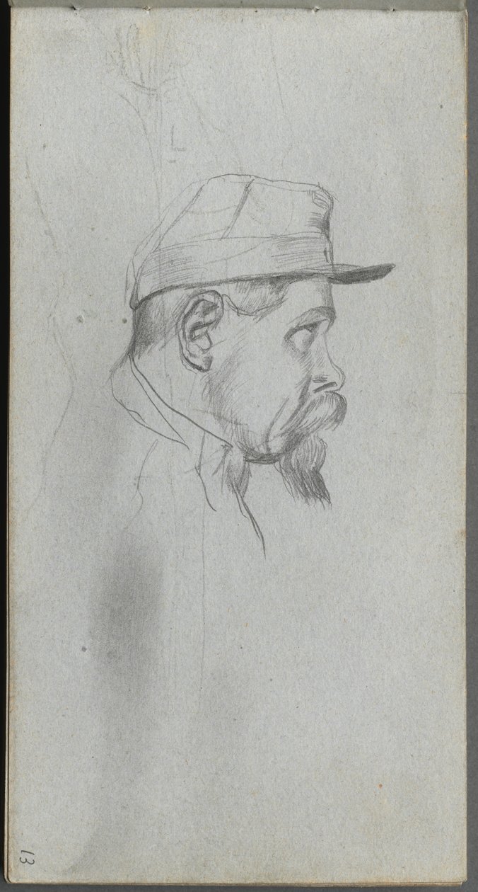Carnet de croquis, page 13 : Buste d