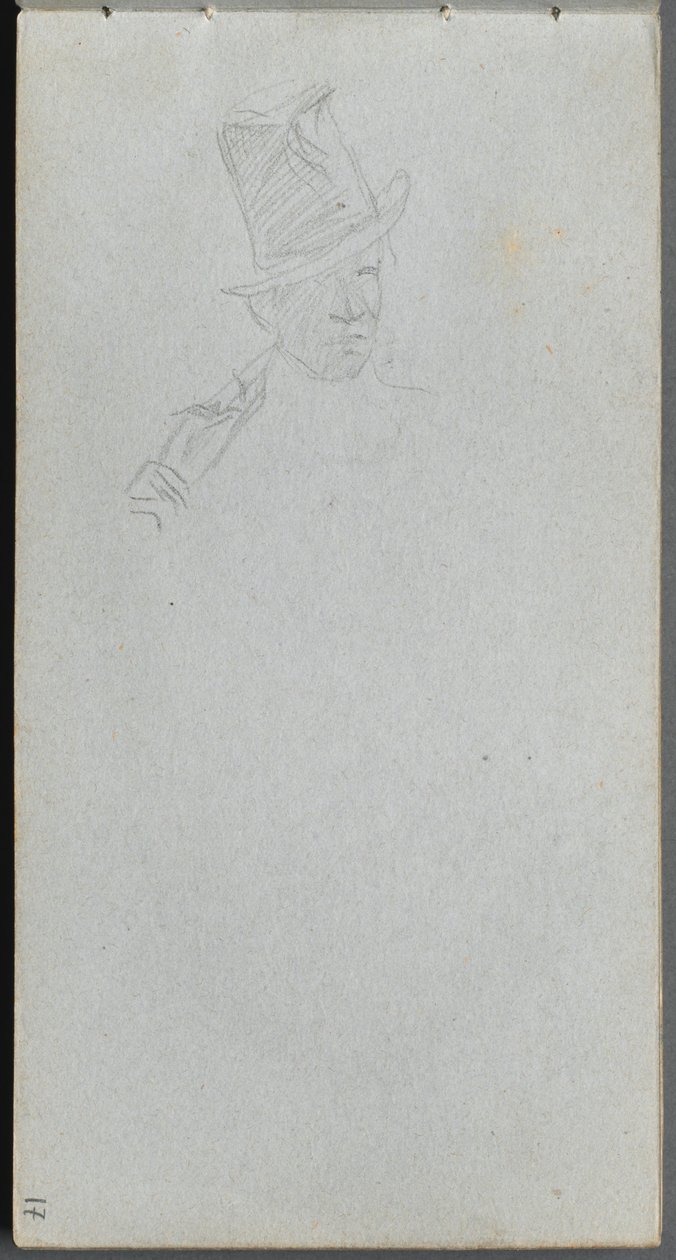 Carnet de croquis, page 17 : Buste d