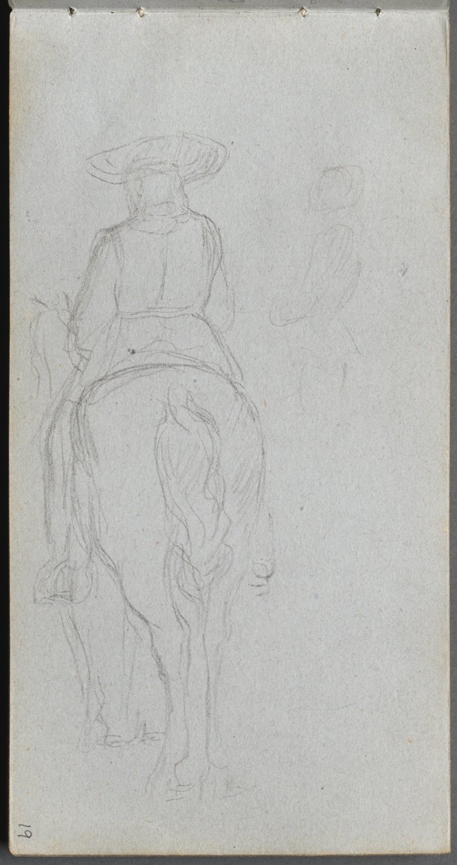 Carnet de croquis, page 19: Étude d