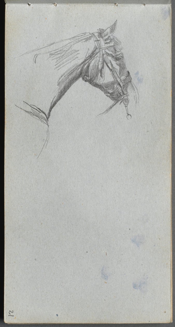 Carnet de croquis, page 21 : Étude d