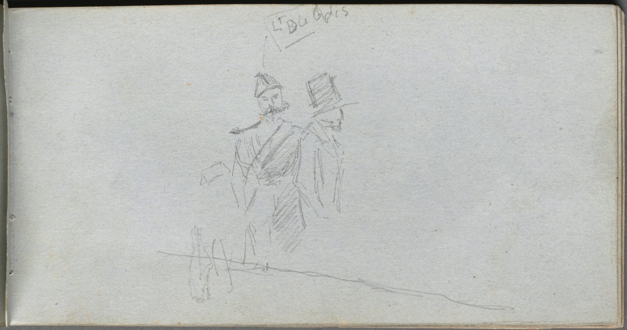 Carnet de croquis, page 38 : Étude d
