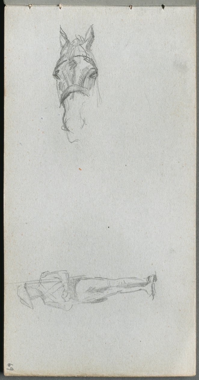 Carnet de croquis, page 69 : Étude d