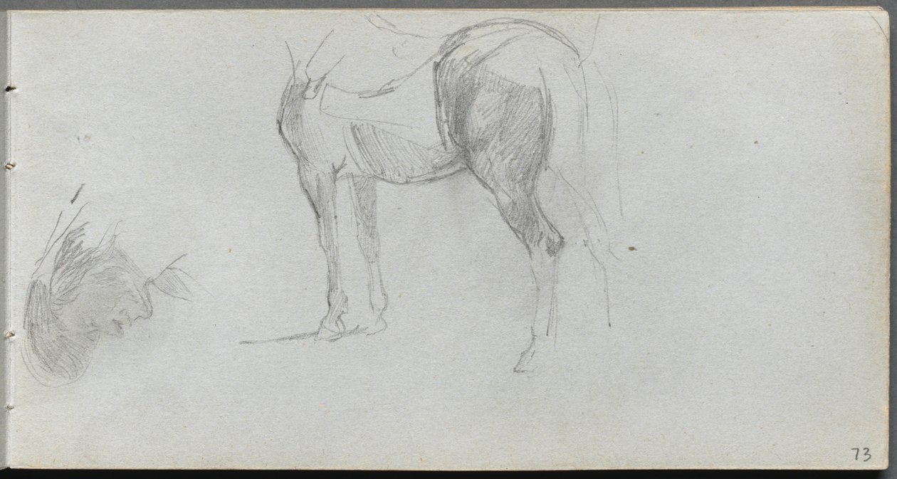 Carnet de croquis, page 73 : Étude d