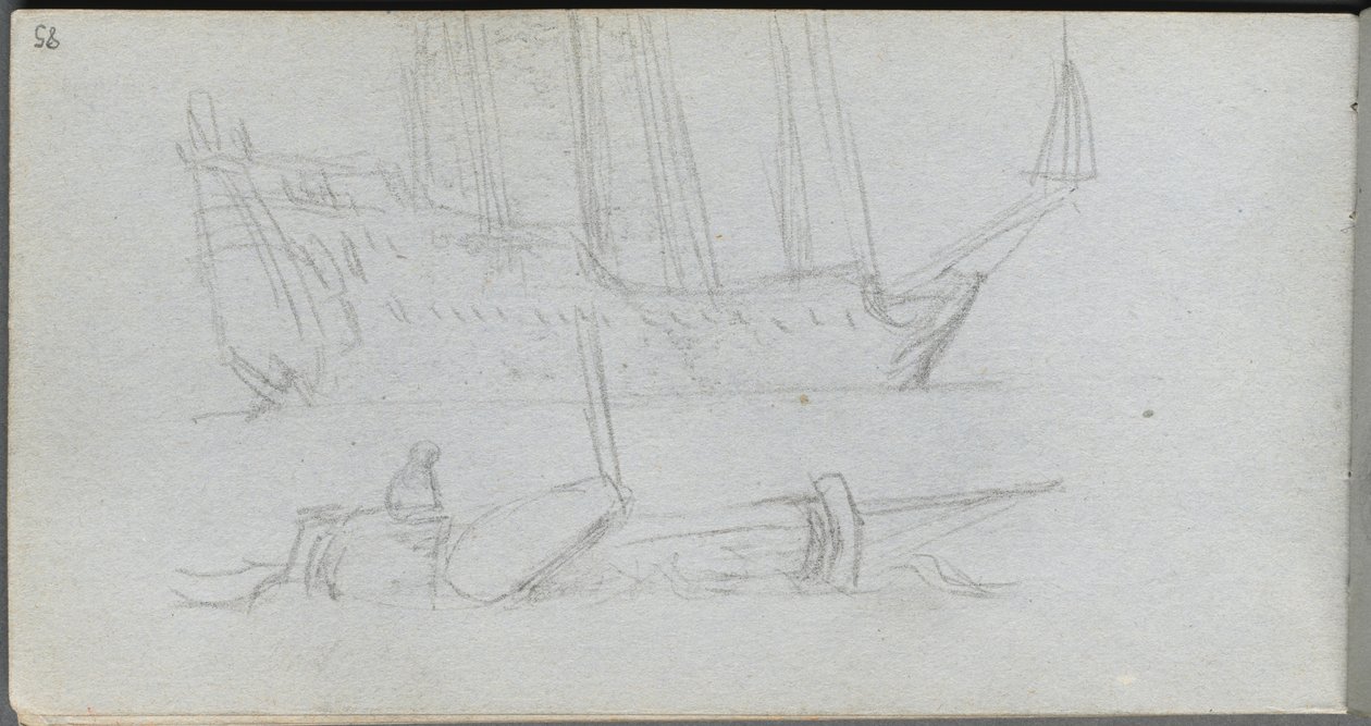 Carnet de croquis, page 85 : Étude d