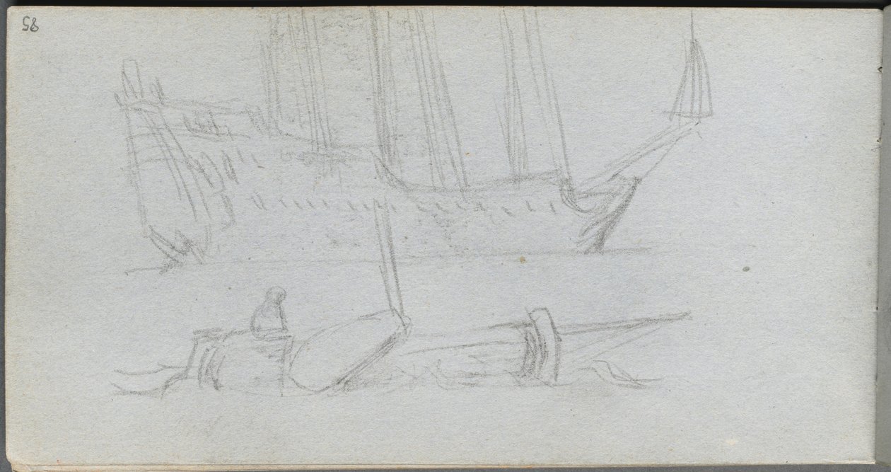 Carnet de croquis, page 85 : Étude d