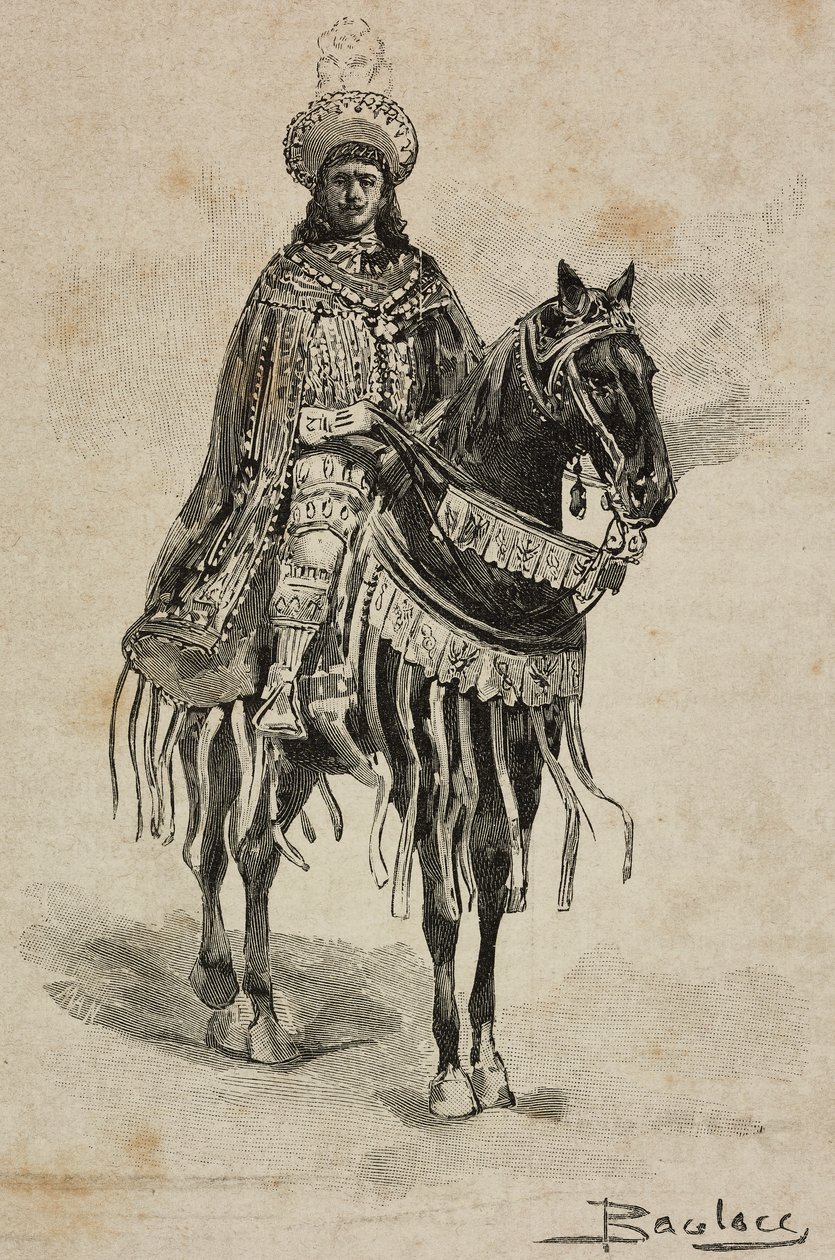 Prince de Naples en costume de Grand Maître de l