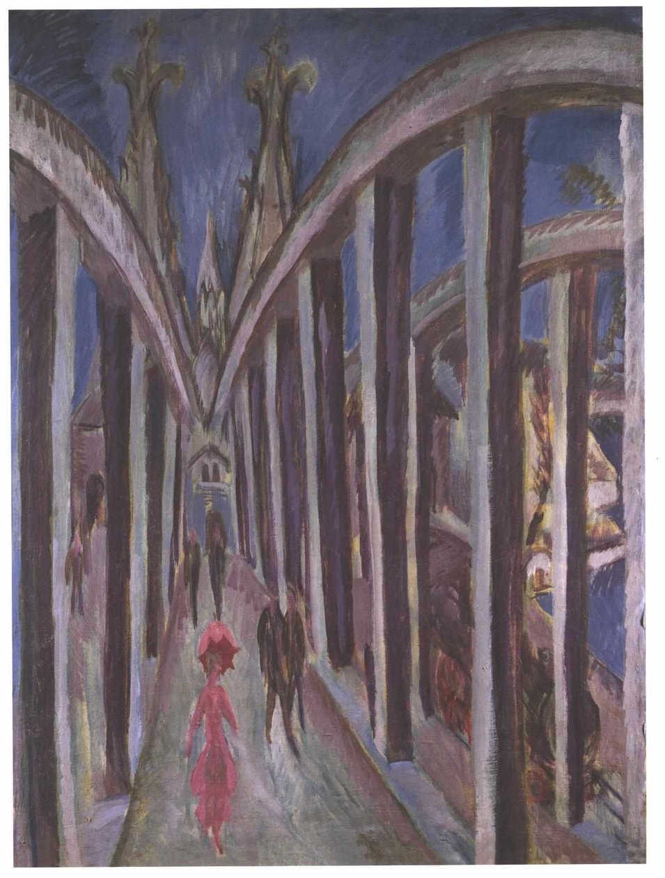 Pont sur le Rhin à Cologne - Ernst Ludwig Kirchner