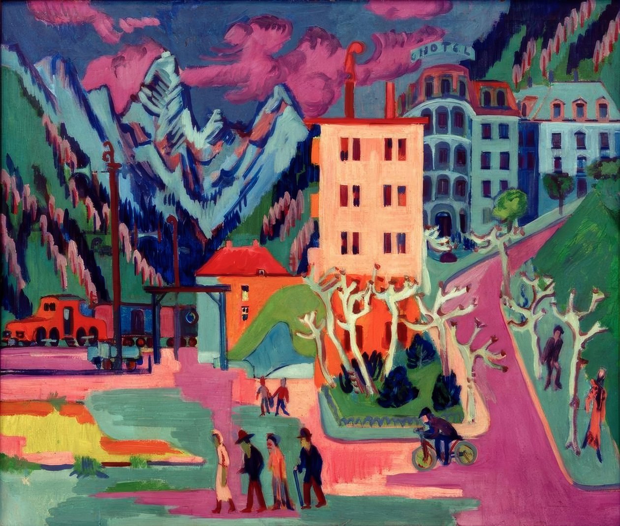 Gare de Davos - Ernst Ludwig Kirchner