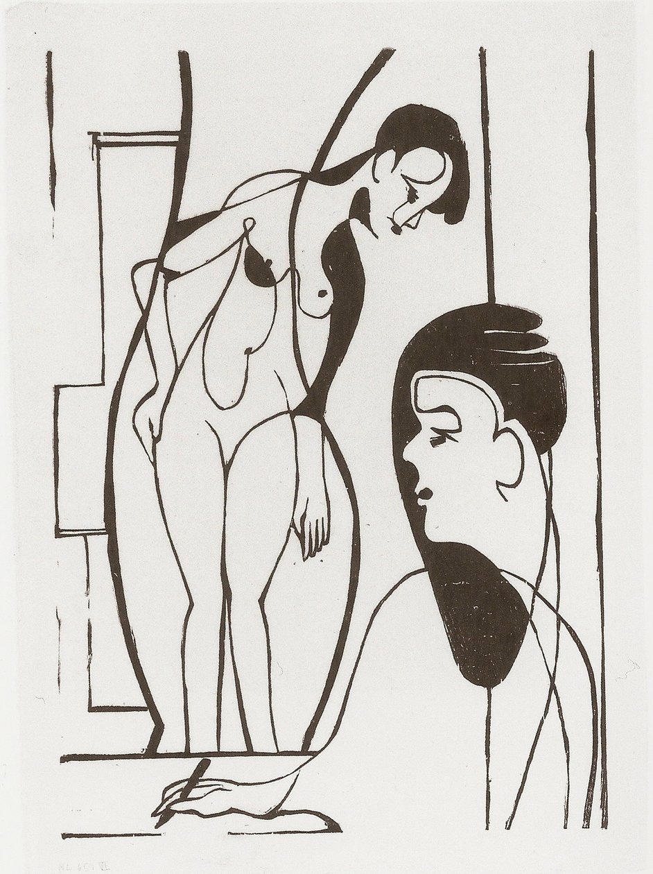 Artiste et modèle - Ernst Ludwig Kirchner