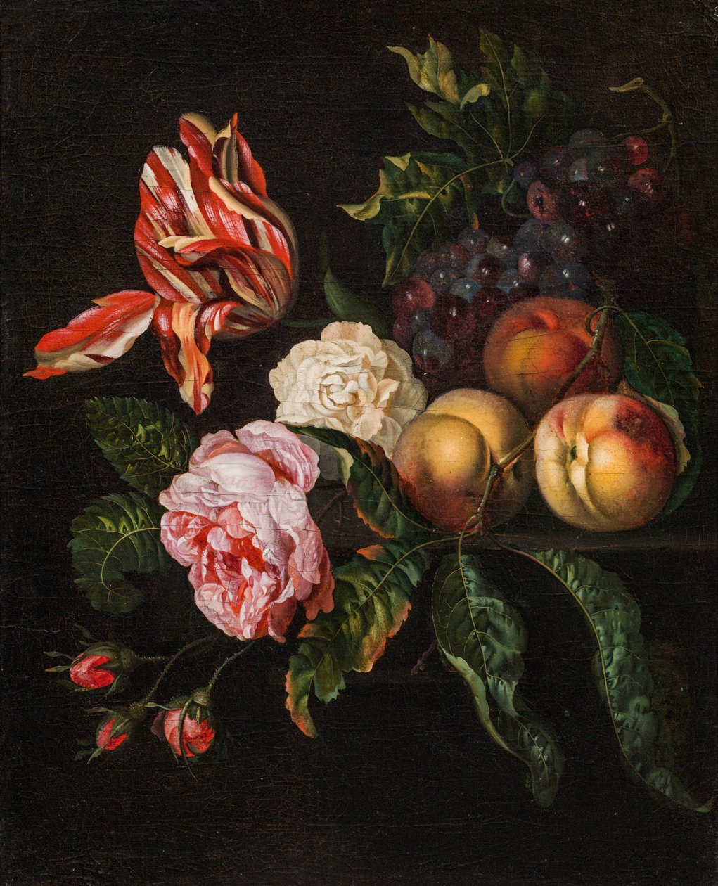 Nature morte avec des pêches - Ernst Stuven