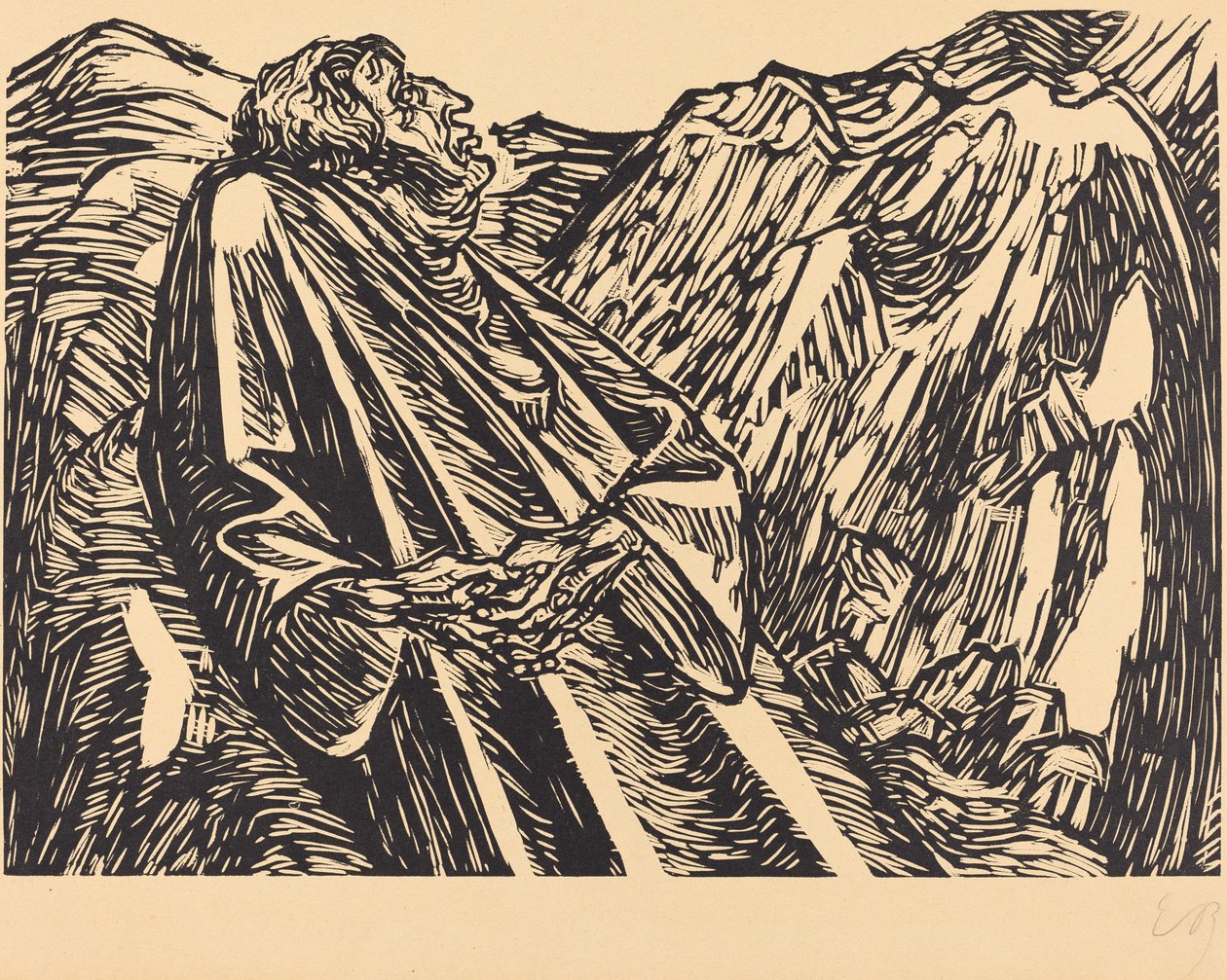 Les Falaises, 1920 - Ernst Barlach