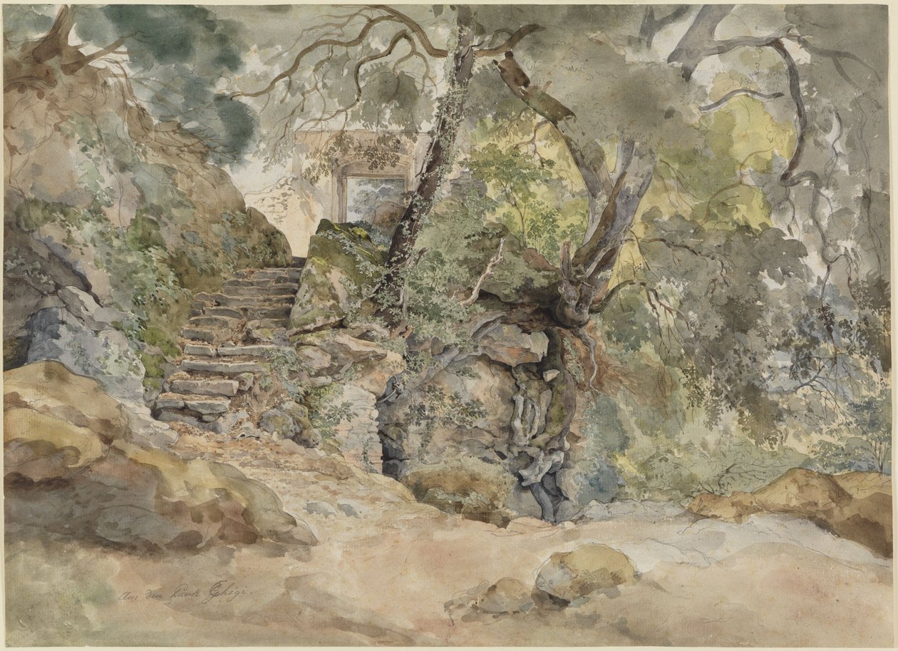 Du parc de la Villa Chigi à Ariccia - Ernst Fries