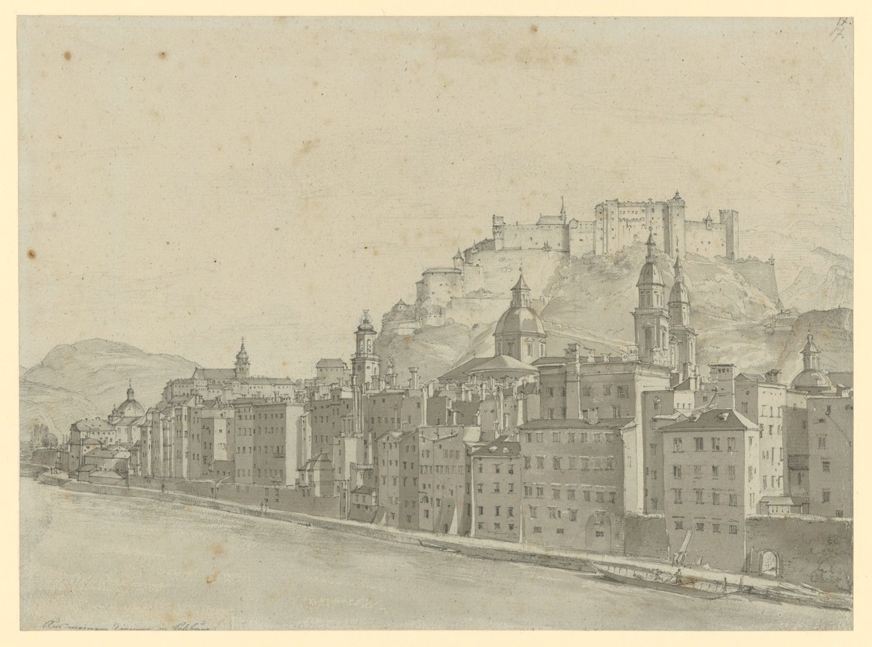 Vue de Salzbourg depuis la chambre de l