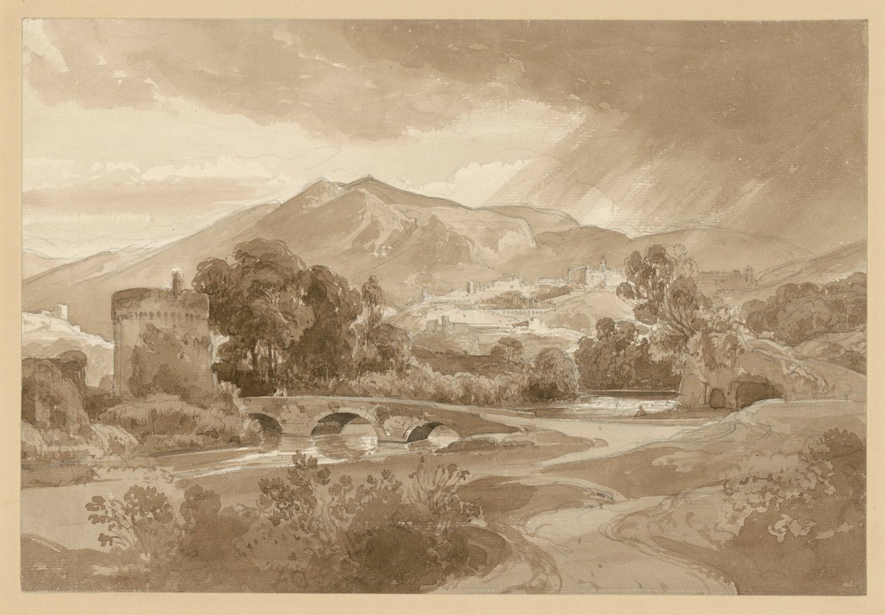 Vue de Tivoli, avec l