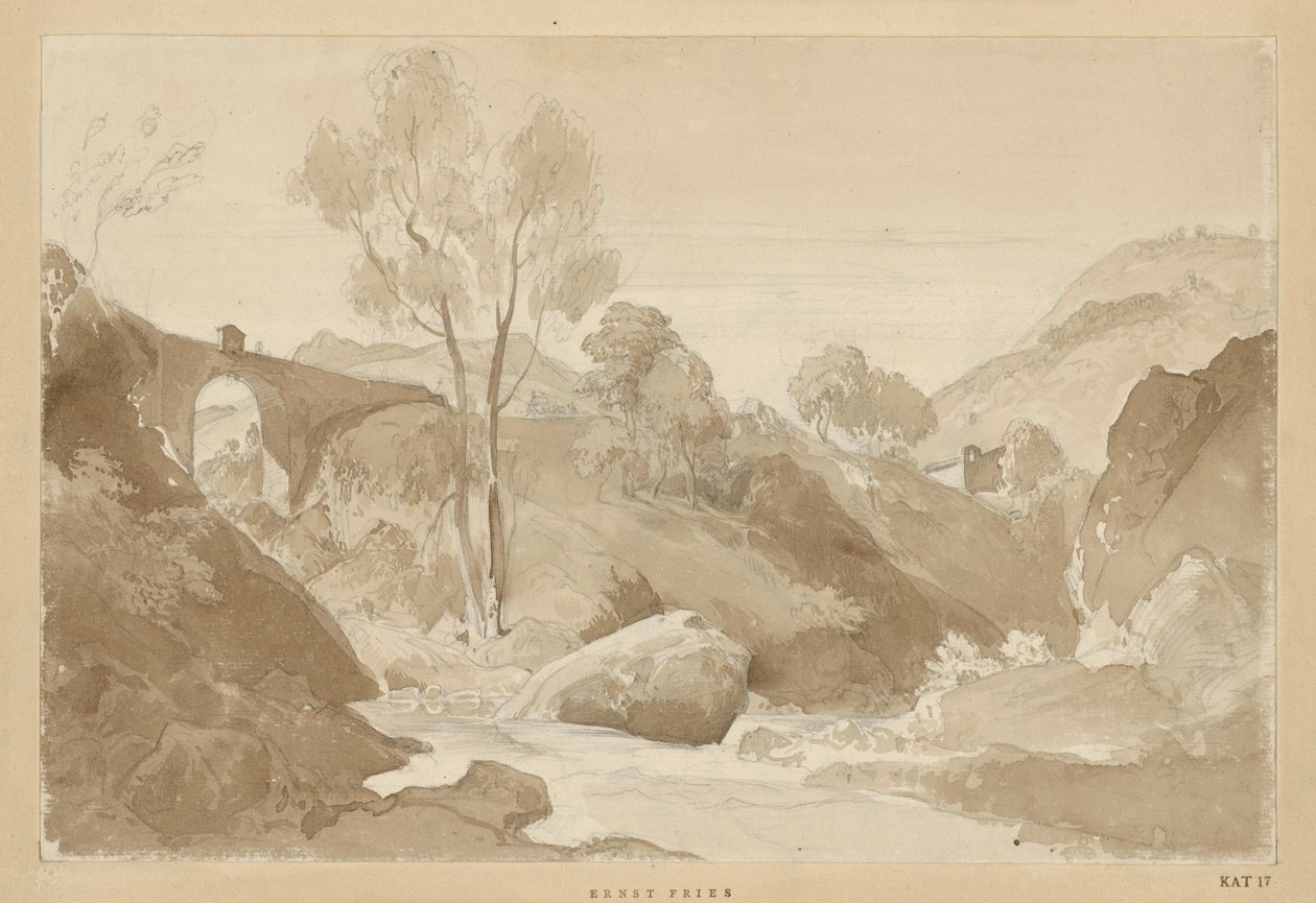 Paysage près de Civita Lavinia dans les monts Albains - Ernst Fries