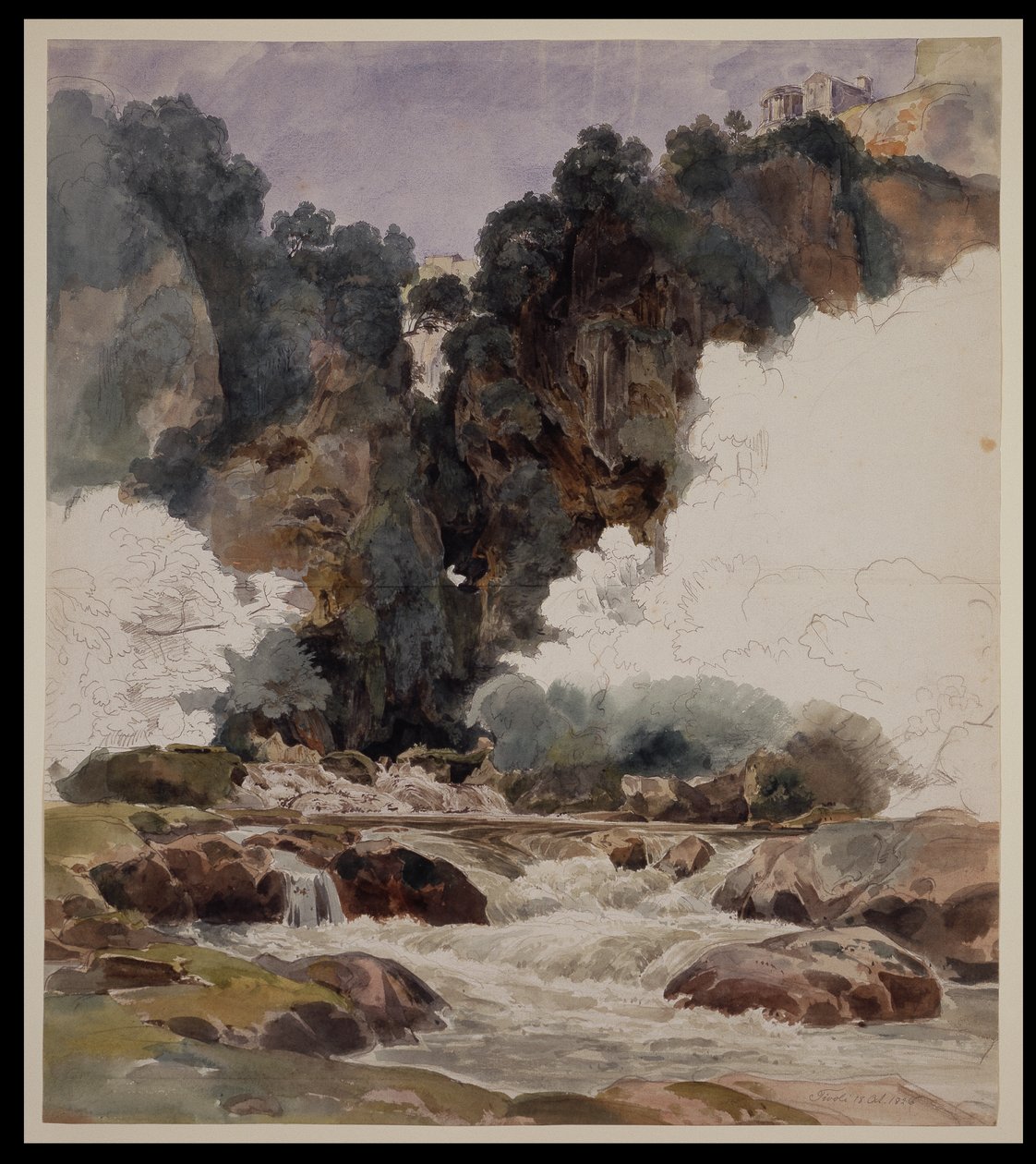La grotte de Neptune près de Tivoli - Ernst Fries