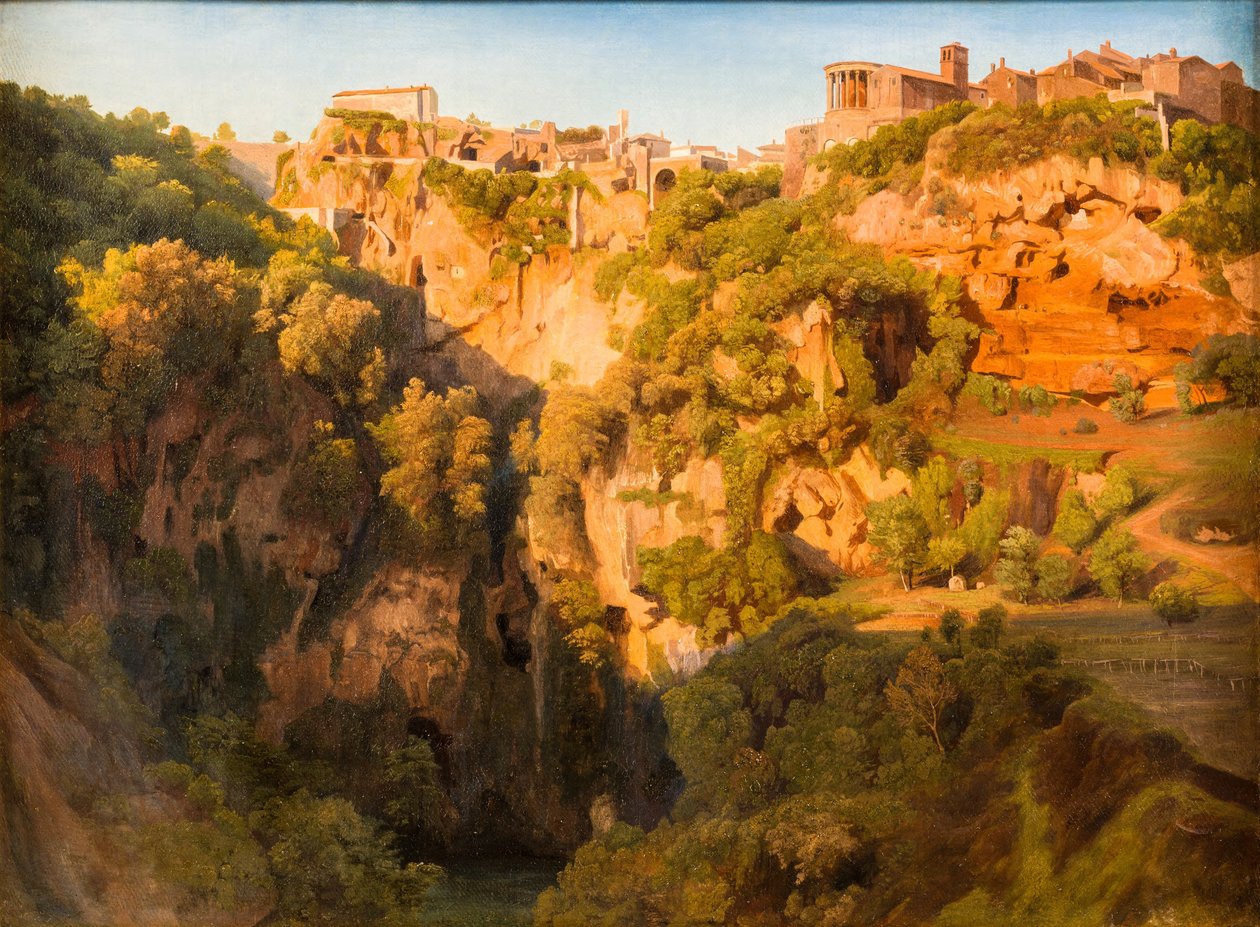 Les cascades de Tivoli avec le Ponte Lupo, le temple de Vesta et le temple de la Sibylle
Les cascades de Tivoli avec le Ponte Lupo, le temple de Vesta et le temple de la Sibylle - Ernst Fries