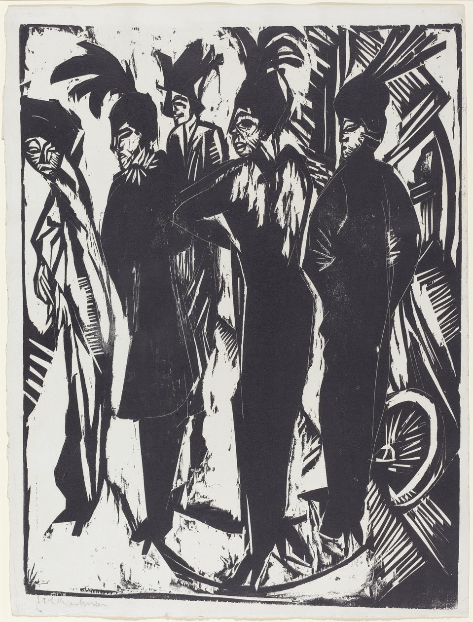 Cinq femmes dans la rue, 1914 - Ernst Ludwig Kirchner
