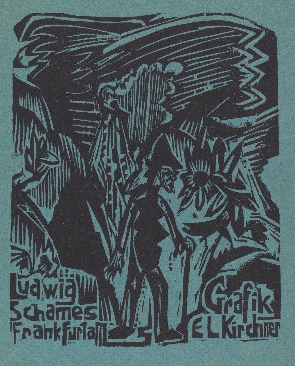 Ludwig Schames Francfort-sur-le-Main, Grafik E L Kirchner Ludwig Schames Francfort-sur-le-Main..., 1919-1920 - Ernst Ludwig Kirchner