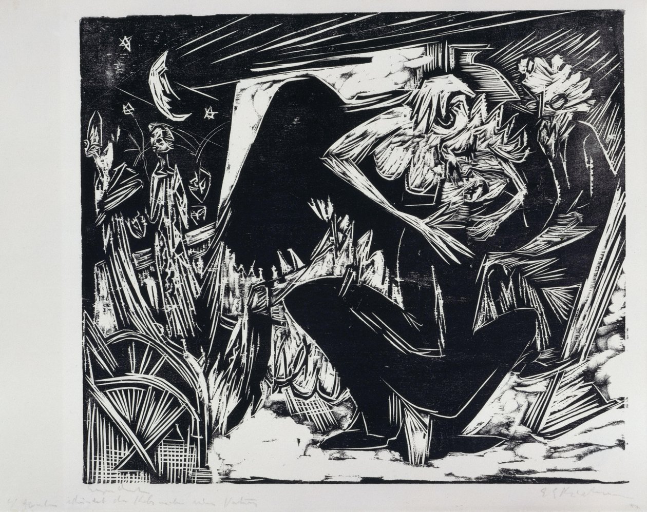 Absalom abuse des concubines - Ernst Ludwig Kirchner