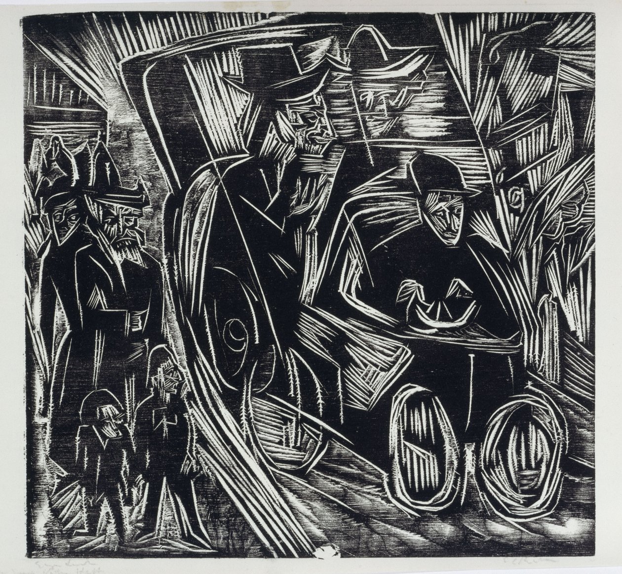 Absalom rend la justice à la place de son père - Ernst Ludwig Kirchner