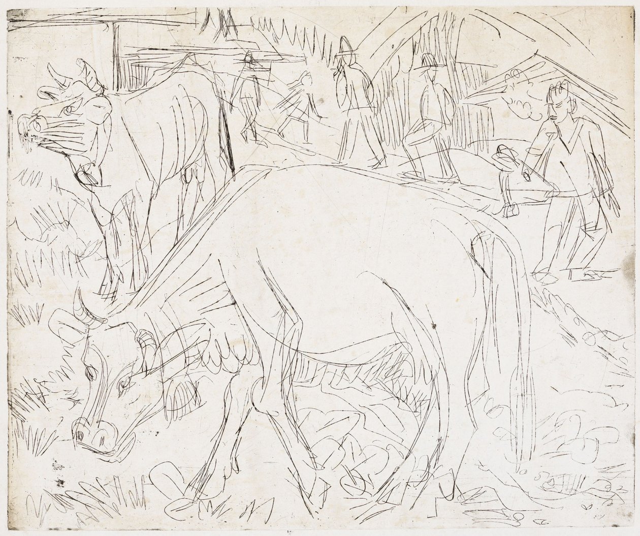 Scène alpine - Ernst Ludwig Kirchner