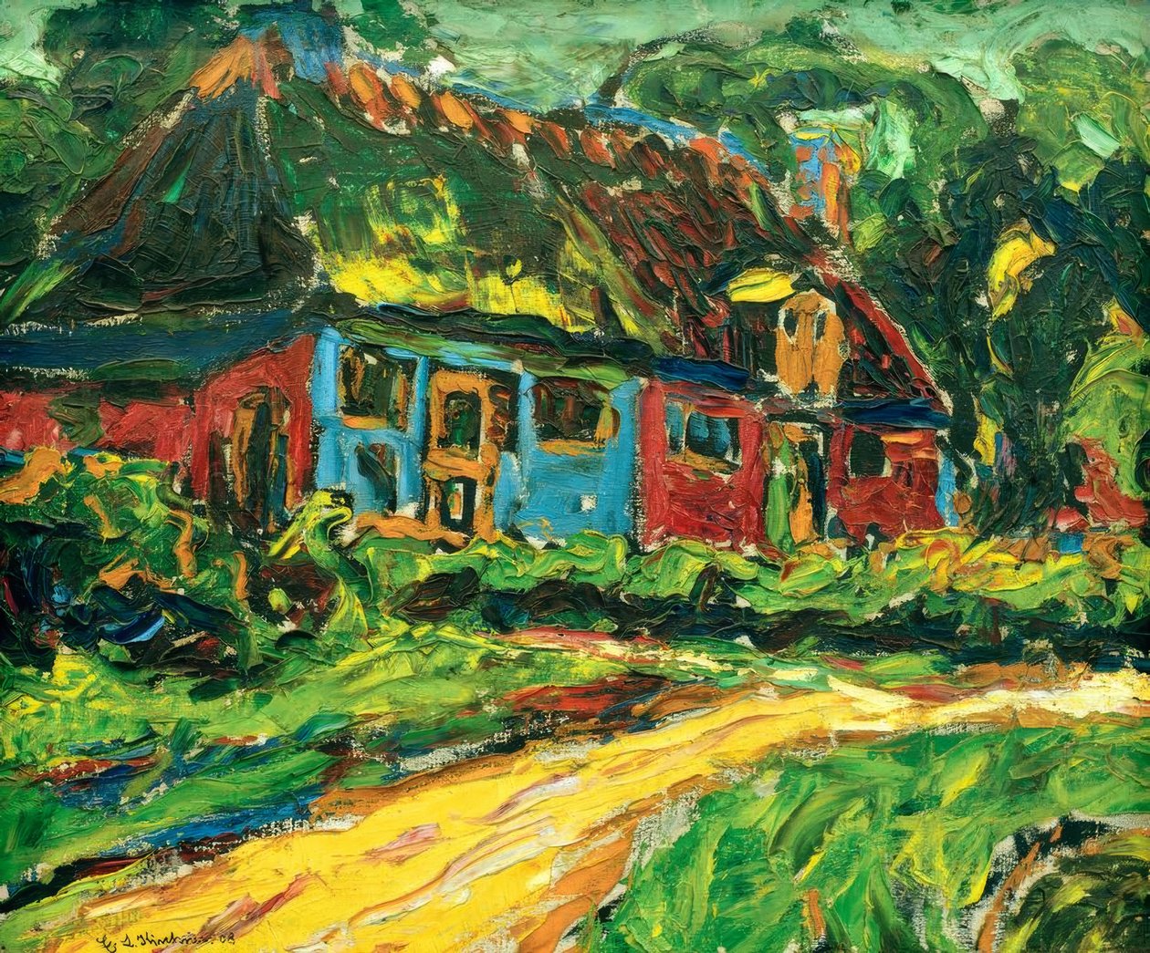 Vieille maison à Fehmarn - Ernst Ludwig Kirchner