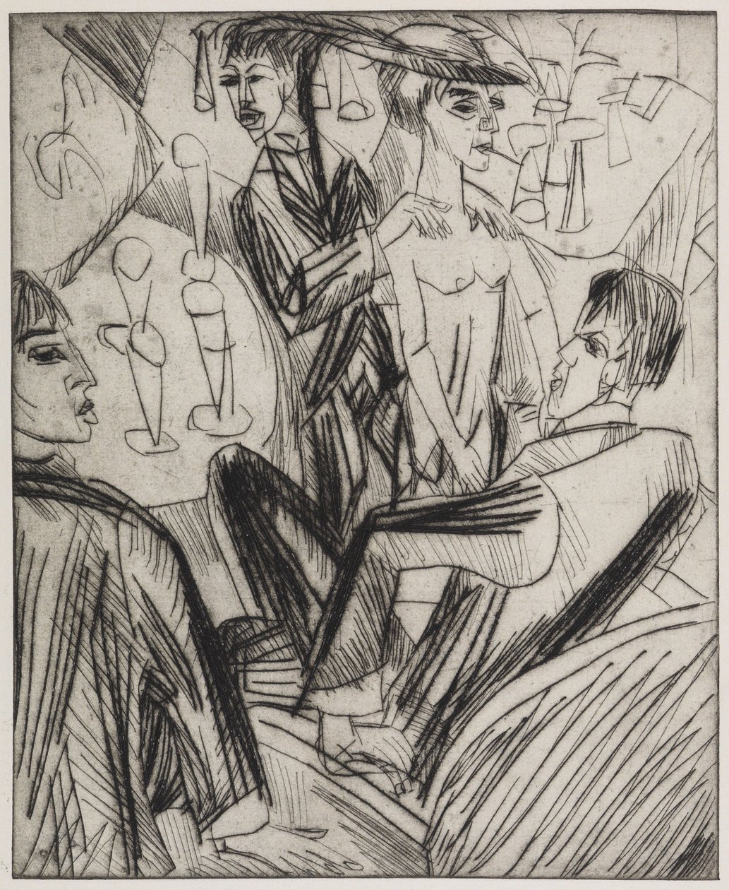 Danse de la barbe - Ernst Ludwig Kirchner