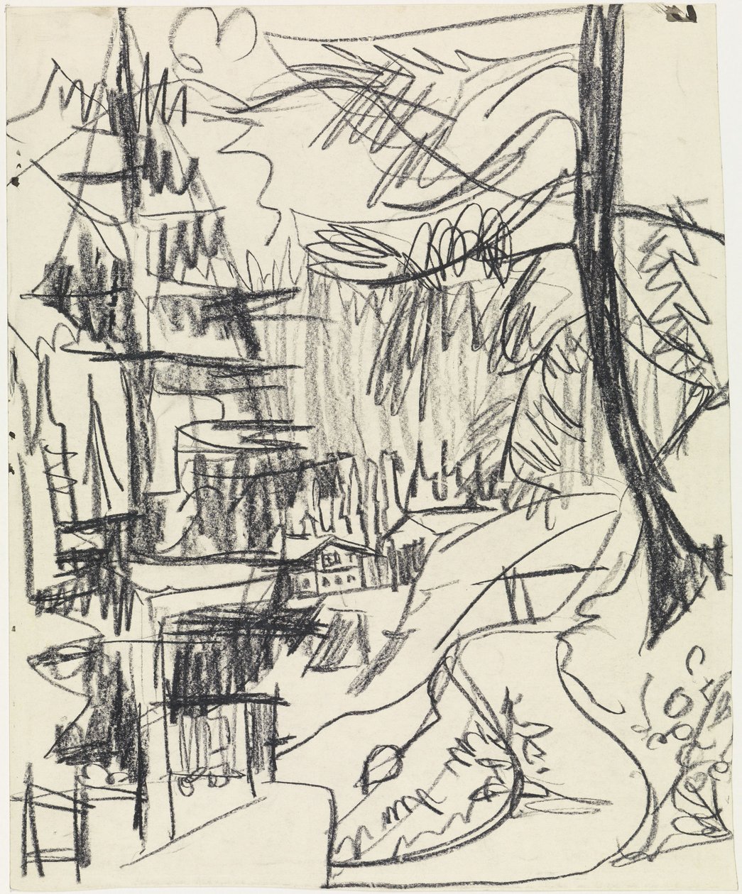 Forêts de montagne et refuges - Ernst Ludwig Kirchner