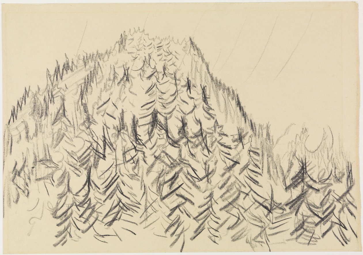 Colline boisée - Ernst Ludwig Kirchner