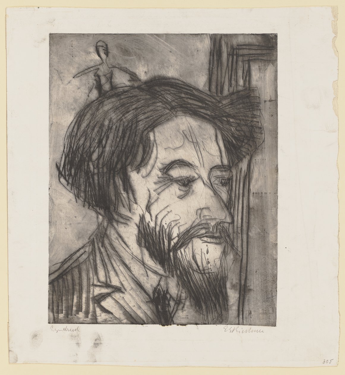 Portrait du professeur Enrico Padua - Ernst Ludwig Kirchner