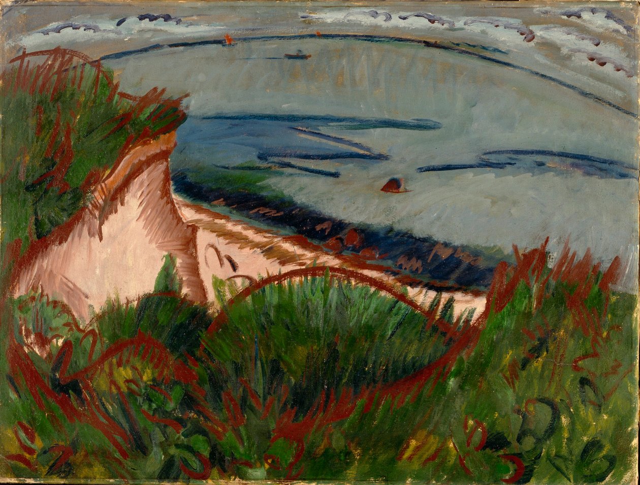 Paysage côtier à Fehmarn - Ernst Ludwig Kirchner