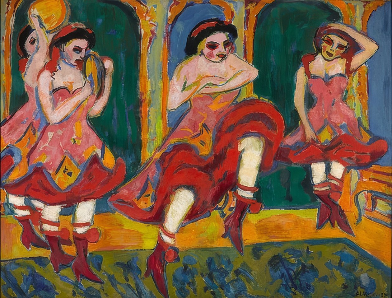 Danseuses de czardas - Ernst Ludwig Kirchner