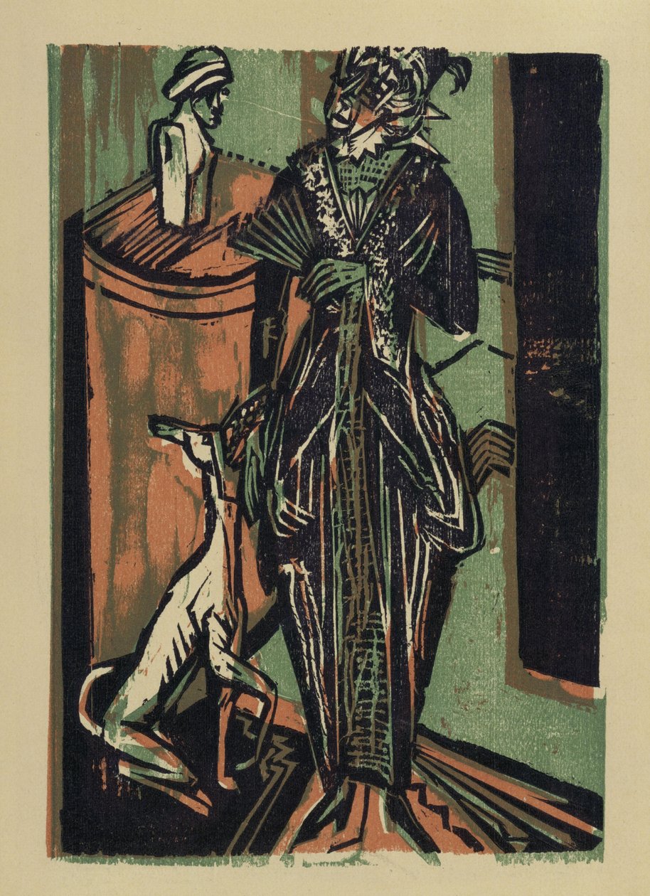 Dame avec chien. Extrait de : Catalogue de l