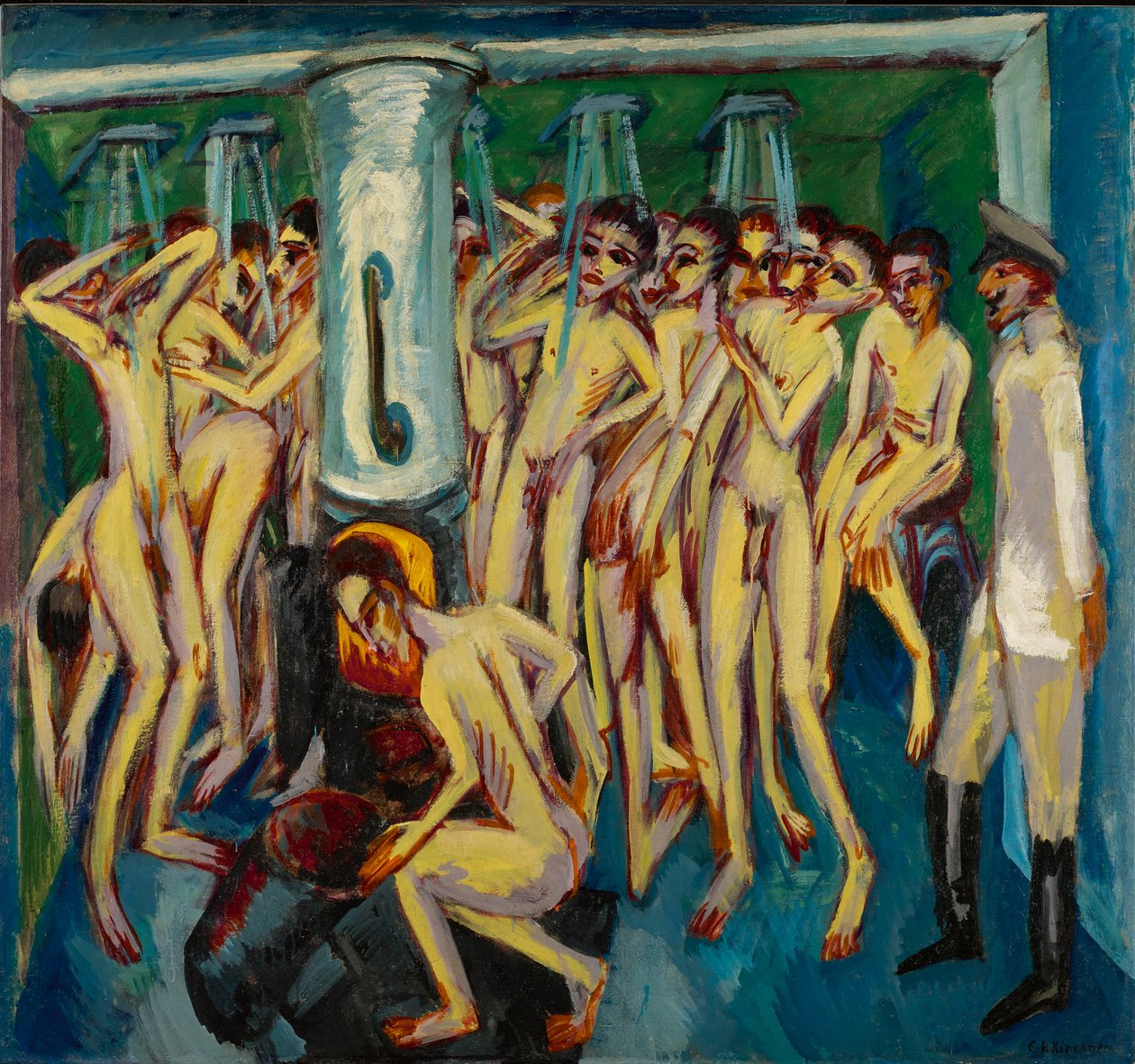Das Soldatenbad Artillerymen, 1915 - Ernst Ludwig Kirchner