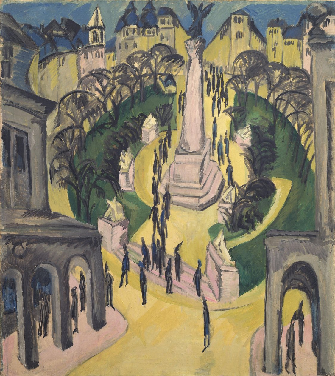 La place Belle-Alliance à Berlin - Ernst Ludwig Kirchner
