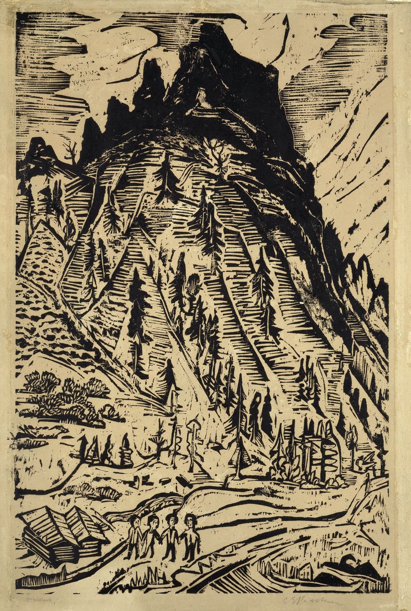 La montagne - Ernst Ludwig Kirchner