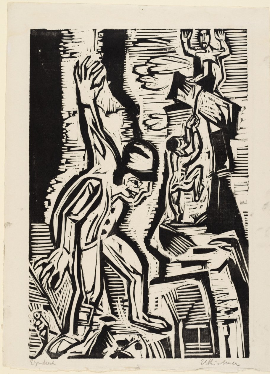 Les alpinistes - Ernst Ludwig Kirchner