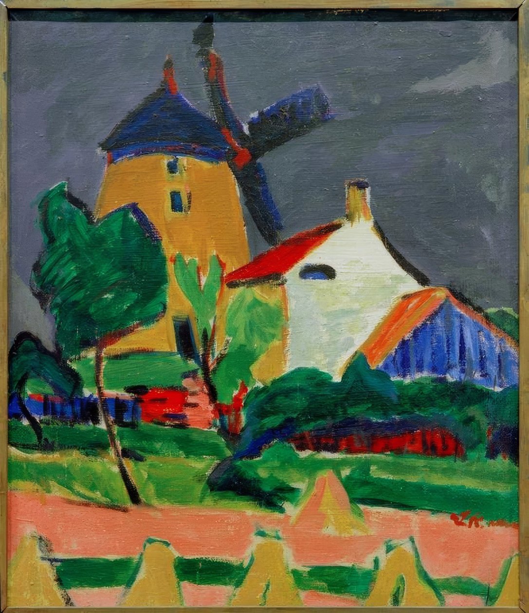 Le moulin à vent près de Moritzburg - Ernst Ludwig Kirchner