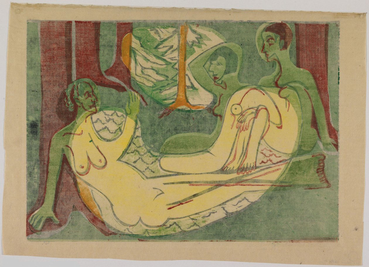 Trois actes dans la forêt - Ernst Ludwig Kirchner