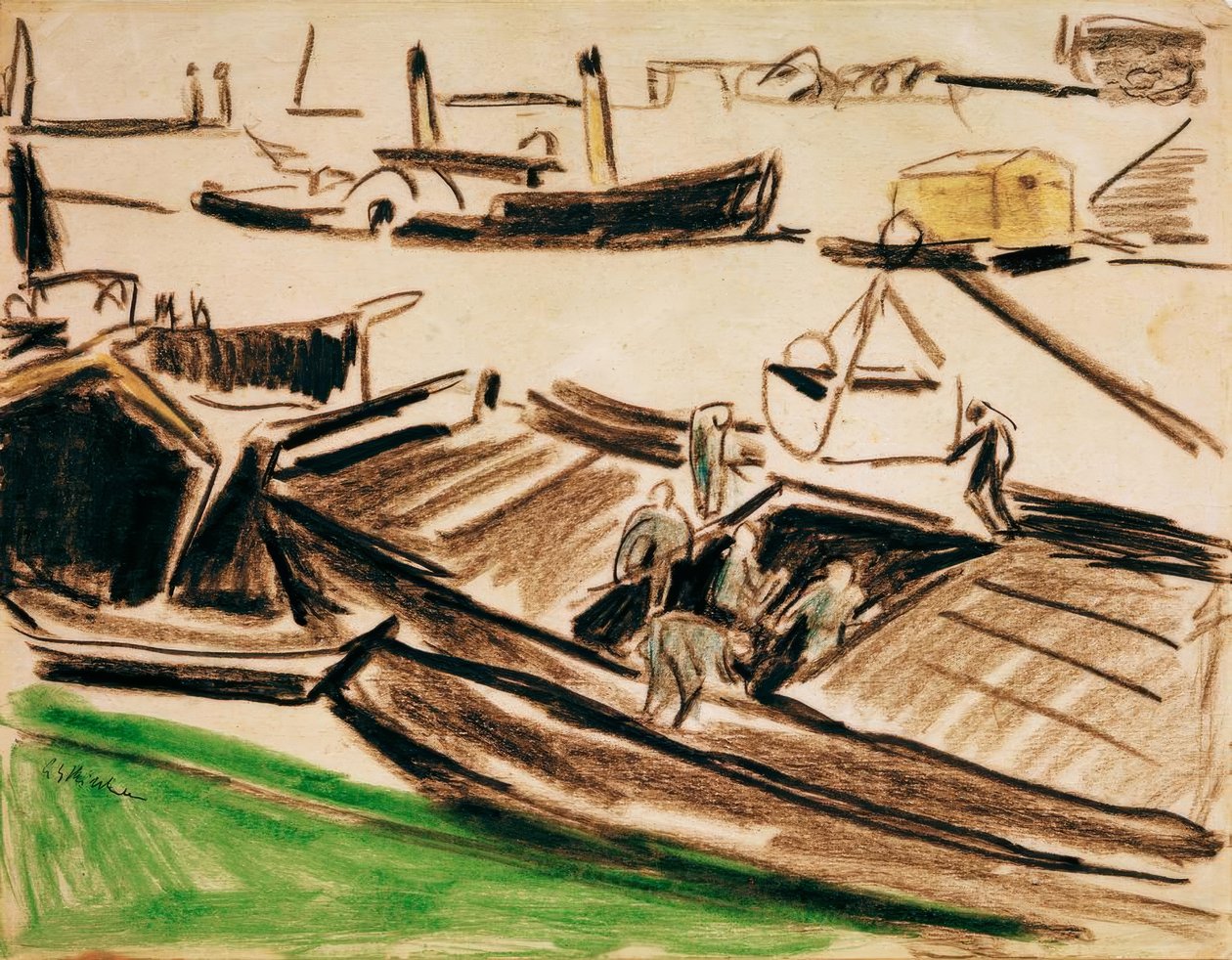 Elbzillen II - Ernst Ludwig Kirchner