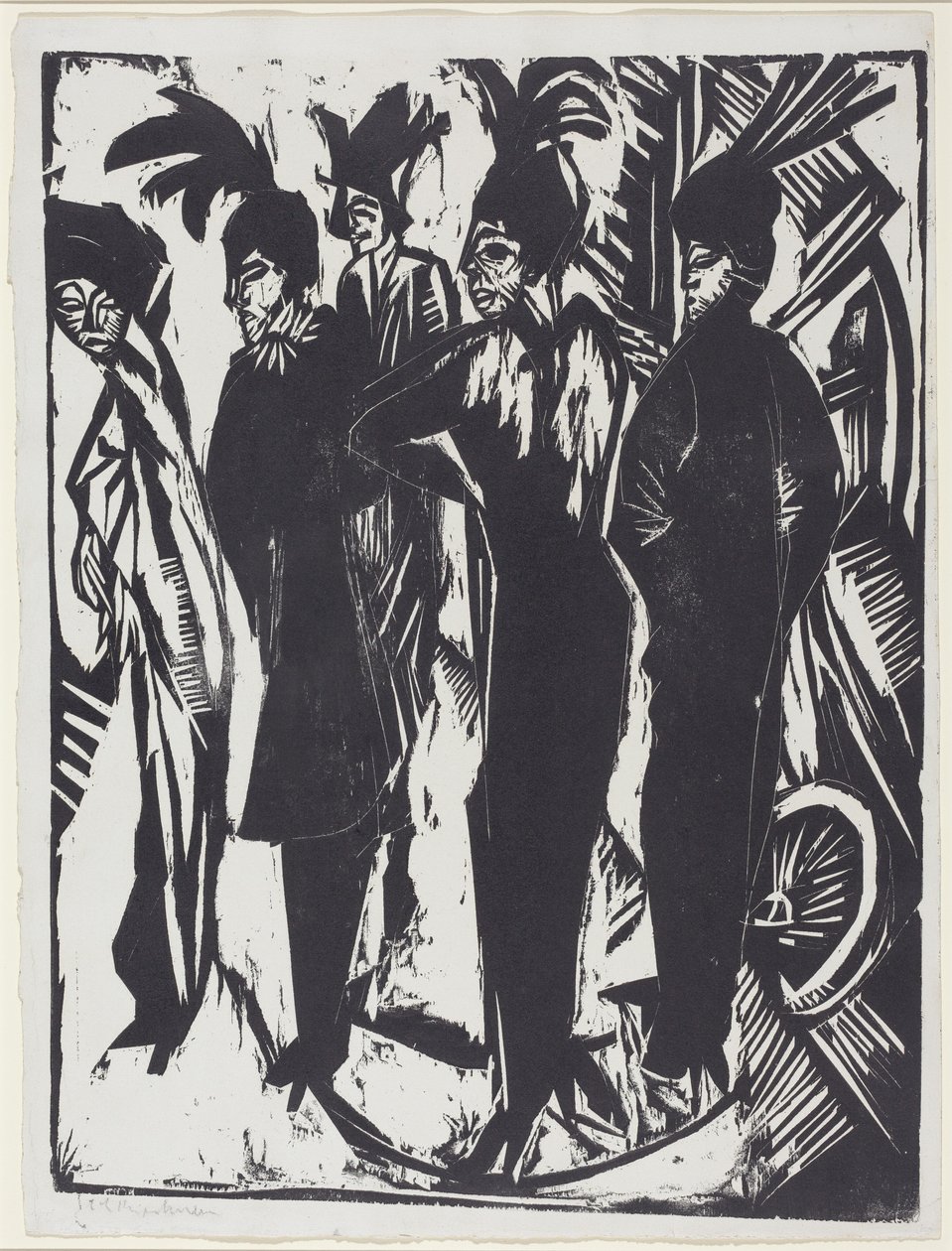 Cinq femmes dans la rue - Ernst Ludwig Kirchner