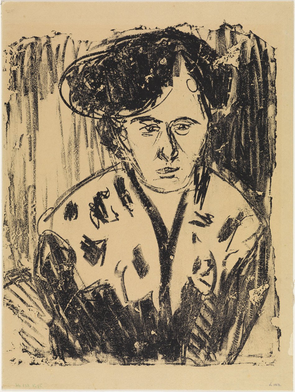 Femme au col en dentelle - Ernst Ludwig Kirchner