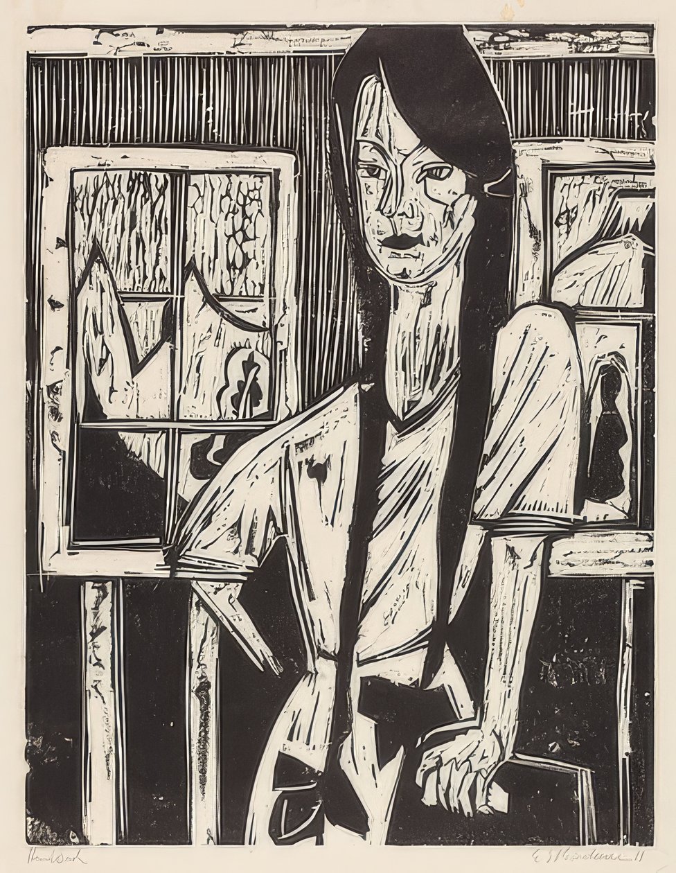 Jeune fille - Ernst Ludwig Kirchner