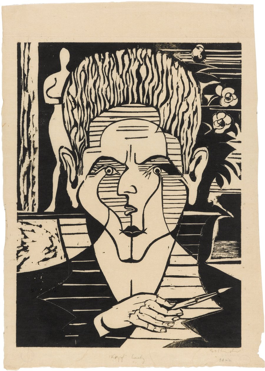 Tête de Christian Anton Laely (1913-1992) - Ernst Ludwig Kirchner