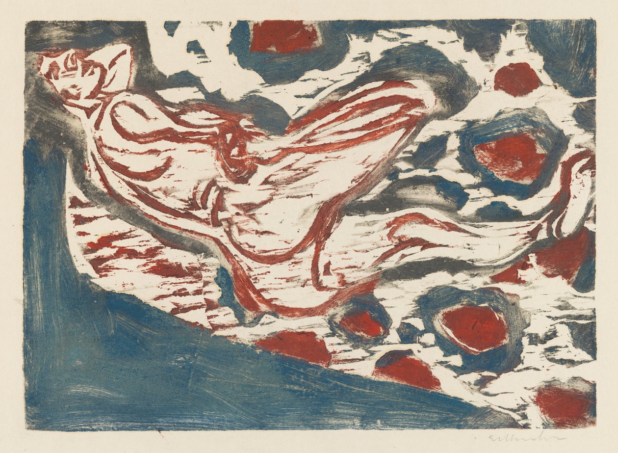 Liegender Akt (Nu couché) - Ernst Ludwig Kirchner