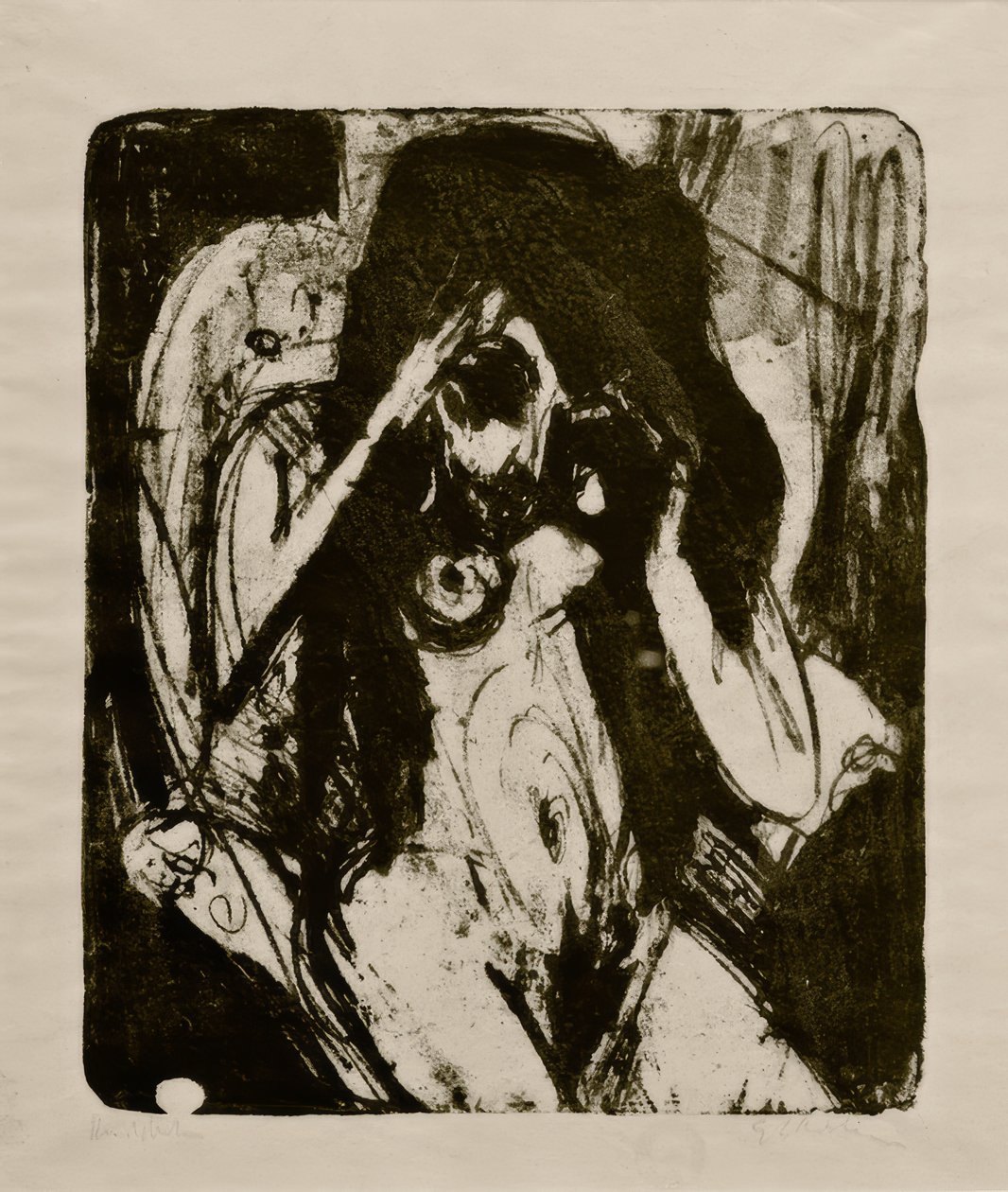 Femme nue dans un fauteuil - Ernst Ludwig Kirchner
