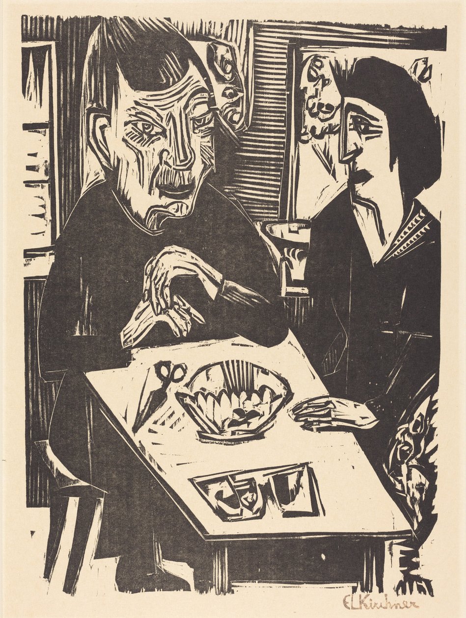 Femme âgée et femme plus jeune - Ernst Ludwig Kirchner